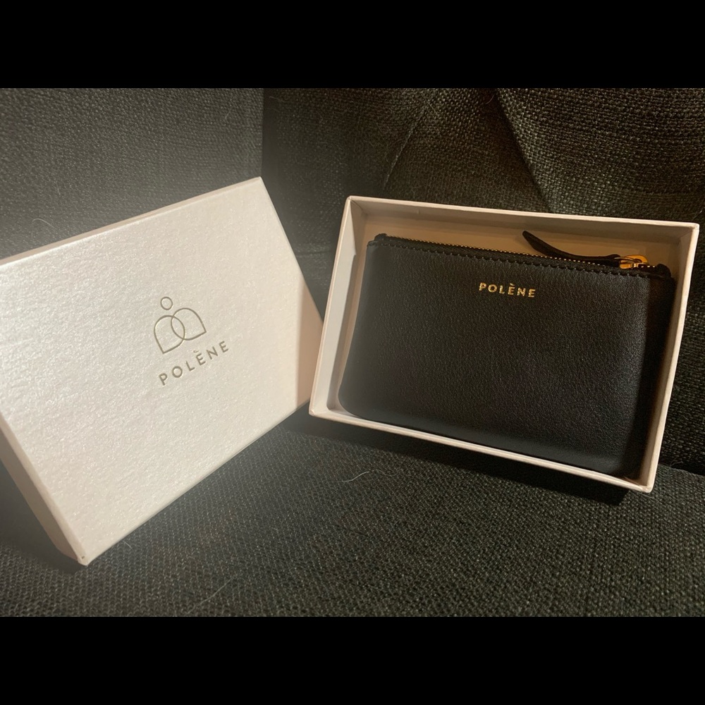Authentic Polene Black Coin Purse